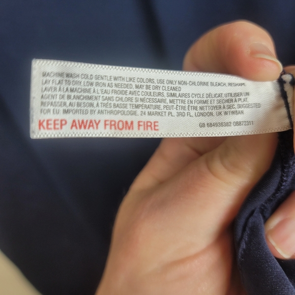 | Anthropologie | Saturday Sunday Carly Cowl Sleeveless Navy Dress size S - Picture 6 of 9